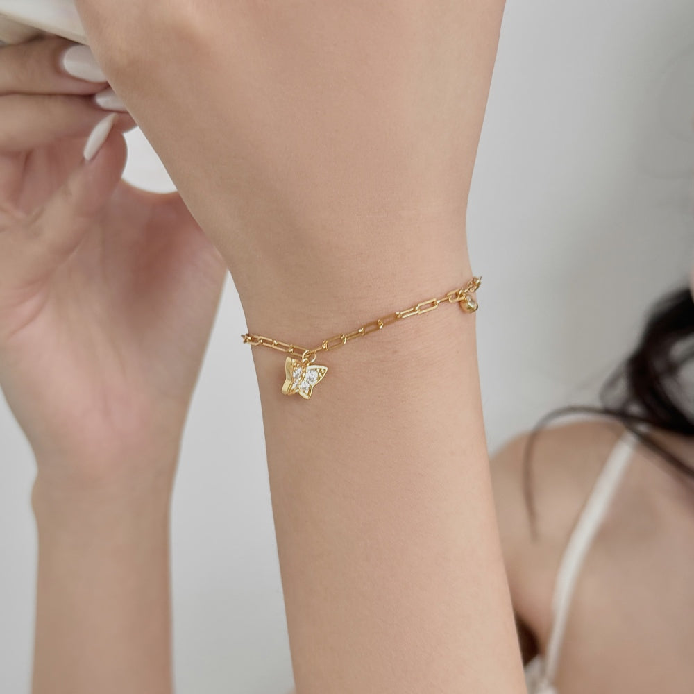 Butterfly Charm Bracelet