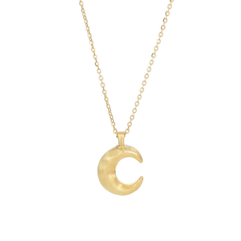 Alvaré Crescent Moon Necklace – Sterling Silver