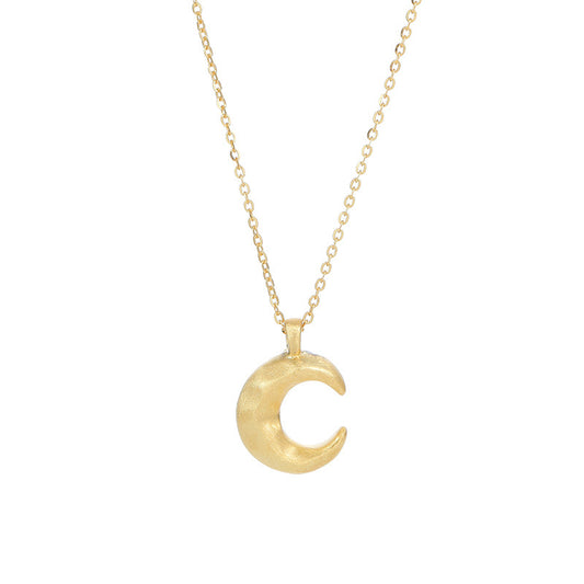 Alvaré Crescent Moon Necklace – Sterling Silver