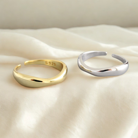 Alvaré Flow Open Ring – S925 Sterling Silver